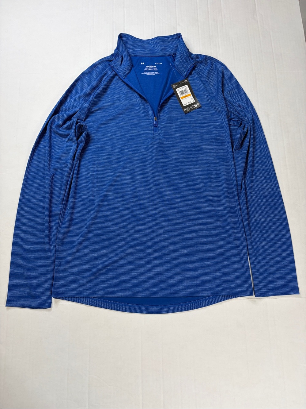 Under Armour Striped Blue Tech Shirt